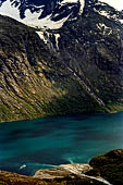 Parco Jotunheimen, Norvegia. La foce del Memu nel Gjende 